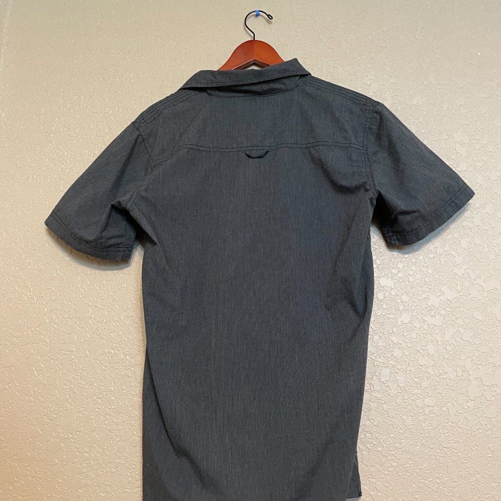 Burnside Short Sleeve Button Down Shirt - Gray - image 2